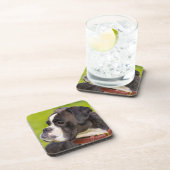 Brindle Boxer Puppy Dog Bier Onderzetter (Rechterzijde)