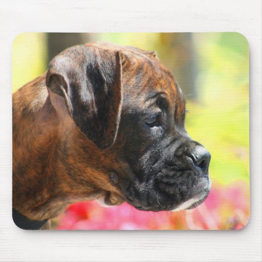 Brindle Boxer puppy mousepad Muismat (Voorkant)