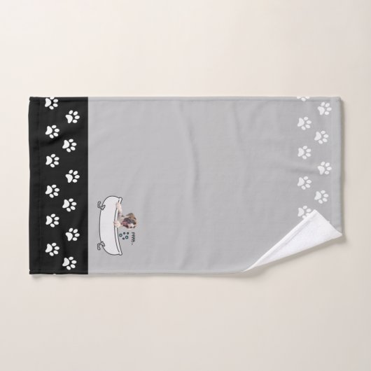 Brindle Boxer Puppy - Thleed Bathroom Decor - Grij Bad Handdoek (Handdoek)