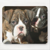 Brindle boxer pups mousepad muismat (Voorkant)