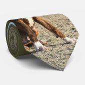 Brindle boxerpuppy stropdas (Opgerold)