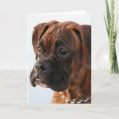 Brindle boxerpuppy wenskaart kaart (Voorkant)