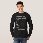 Brindle Cur Dog mam papa die Tennessee Brindle beh T-shirt (Voorkant volledig)