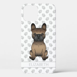 Brindle Franse Bulldog / Franse Bulldog Zacht Hond Case-Mate iPhone Case