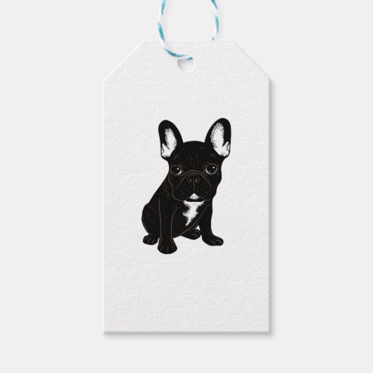 Brindle French Bulldog Cadeaulabel (Voorkant)