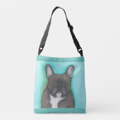 Brindle French Bulldog cross-body bag Crossbody Tas (Achterkant)