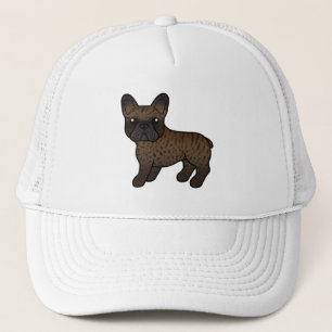 Brindle French Bulldog Cute Cartoon Dog Trucker Pet