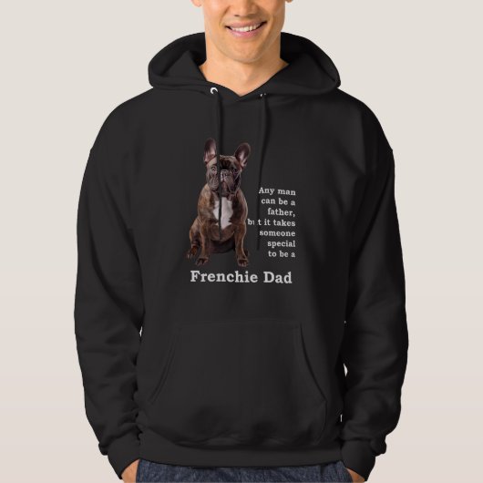 Brindle French Bulldog Dad Hoodie (Voorkant)