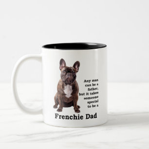 Brindle French Bulldog Dad Tweekleurige Koffiemok