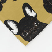 Brindle French Bulldog Fleece Deken (Hoek)