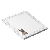 Brindle French Bulldog / Frenchie Cute Dog & Paws Notitieblok (Schuin)