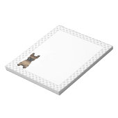 Brindle French Bulldog / Frenchie Cute Dog & Paws Notitieblok (Linkerzijde)