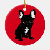 Brindle French Bulldog Keramisch Ornament (Voorkant)