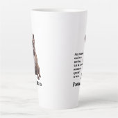 Brindle French Bulldog mama Latte Mok (Voorkant)