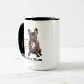 Brindle French Bulldog mama Mok (Voorkant links)