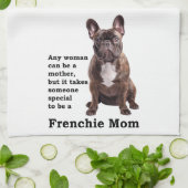 Brindle French Bulldog mama Theedoek (Gevouwen)