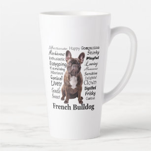 Brindle French Bulldog Traits Latte Mok