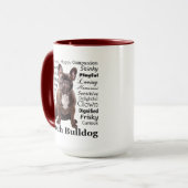 Brindle French Bulldog Traits Mok (Voorkant links)