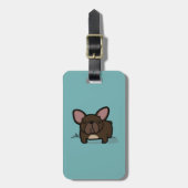 Brindle Frenchie Bagagelabel (Voorkant verticaal)