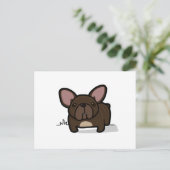 Brindle Frenchie Briefkaart (Staand voorkant)