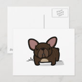 Brindle Frenchie Briefkaart (Voorkant / Achterkant)