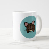 Brindle Frenchie Grote Koffiekop (Voorkant rechts)