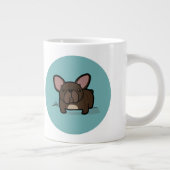 Brindle Frenchie Grote Koffiekop (Rechts)