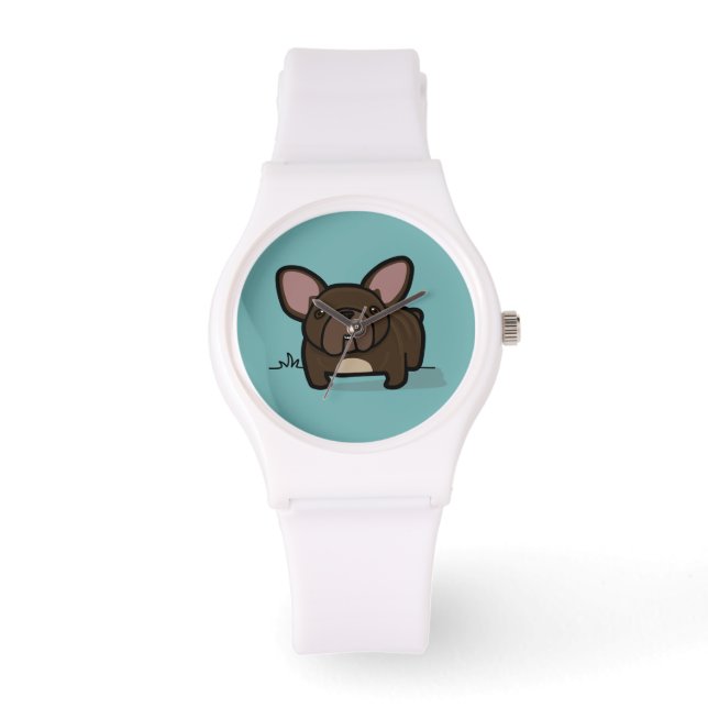 Brindle Frenchie Horloge (Voorkant)