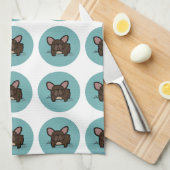 Brindle Frenchie Theedoek (Quarter Fold)