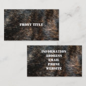 Brindle Fur Texture Camouflage Visitekaartje (Voorkant / Achterkant)