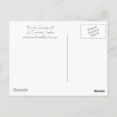 "Brindle Greyhound" Briefkaart van de Dog Art (Achterkant)