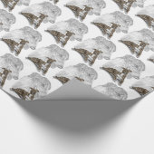 Brindle Greyhound Dog Art Cadeaupapier (Hoek)