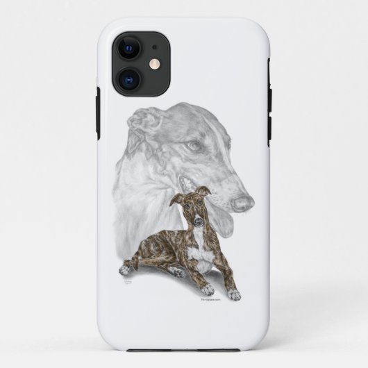 Brindle Greyhound Dog Art Case-Mate iPhone Case (Achterkant)