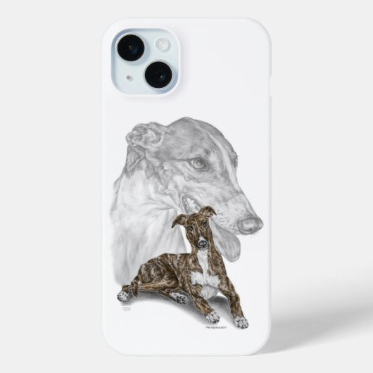Brindle Greyhound Dog Art Case-Mate iPhone Case (Achterkant)