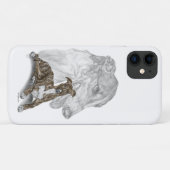 Brindle Greyhound Dog Art Case-Mate iPhone Case (Achterkant (horizontaal))