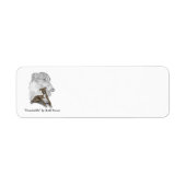 Brindle Greyhound Dog Art Etiket (Voorkant)