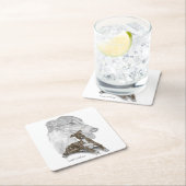 Brindle Greyhound Dog Art Kartonnen Onderzetters (Insitu)