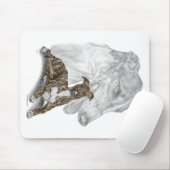 Brindle Greyhound Dog Art Muismat (Met muis)