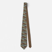 Brindle Greyhound Dog Art Necktie Stropdas (Voorkant)