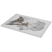 Brindle Greyhound Dog Art Snijplank (Hoek)