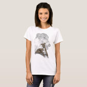 Brindle Greyhound Dog Art T-shirt (Voorkant volledig)