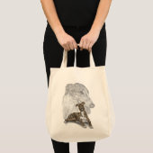 Brindle Greyhound Dog Art Tote Bag (Voorkant (product))