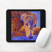 Brindle Greyhound Mousepad - "Ace" Muismat (Met muis)