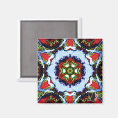 Brindle Kaleidoscope Magnet (Voorkant / Achterkant)