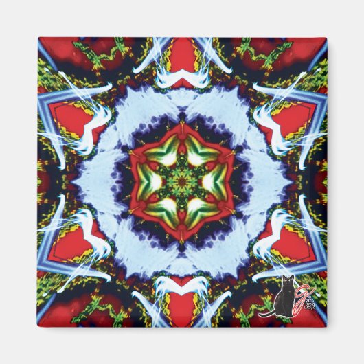 Brindle Kaleidoscope Magnet (Voorkant)