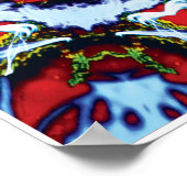 Brindle Kinetic Collage Kaleidoscope Poster (Hoek)