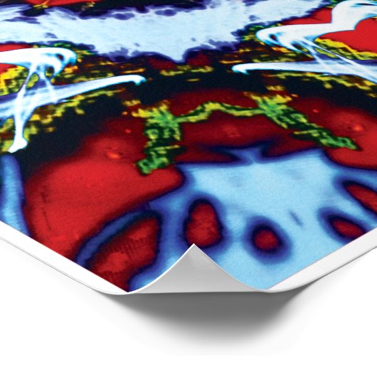 Brindle Kinetic Collage Kaleidoscope Poster (Hoek)