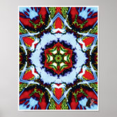 Brindle Kinetic Collage Kaleidoscope Poster (Voorkant)