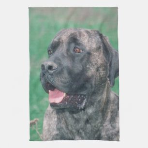 Brindle Mastiff Dog Kitchen Towel Theedoek