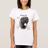 Brindle Mastiff Geschiedenis T-shirt (Voorkant)
